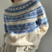 Le Knit Porcelain Yoke Sweater