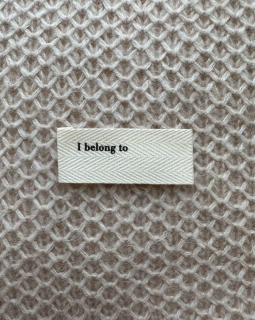 PetiteKnit Label " I belong to"