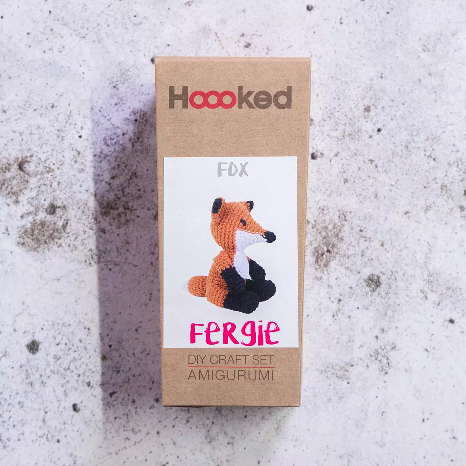 DIY Hooked hekle kit Fox Fergie
