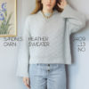Enkeltoppskrift Heather Sweater 2409-13