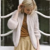 Petiteknit Sunday Cardigan - mohair edition Papir