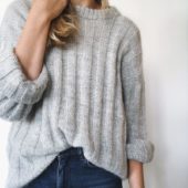 PetiteKnit Striber på langs Sweater