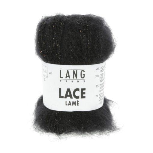 Lace Lamè fv 004 Sort m/gull