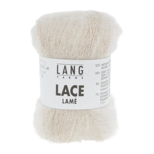 Lace Lamè fv 001Crem m/gull