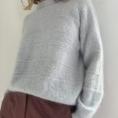 Le Knit Porcelain Damask Sweater