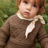 Enkeltoppskrift 2413-01 Guernsey Sweater Baby