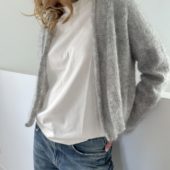 Le Knit Plain Cardigan Light