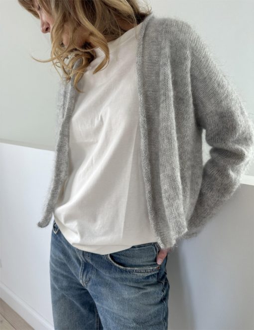 Le Knit Plain Cardigan Light