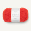 Børstet Alpakka Scarlet red 4018