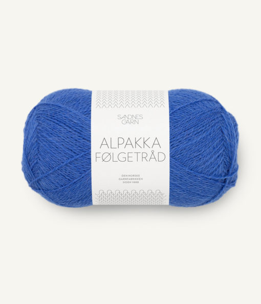 Alpakka Følgetråd Dazzling blue 5845