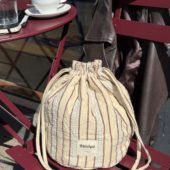 KOMMER! FORHÅNDSBESTILL! Knitter's Project Bag - Seersucker Twin Stripe