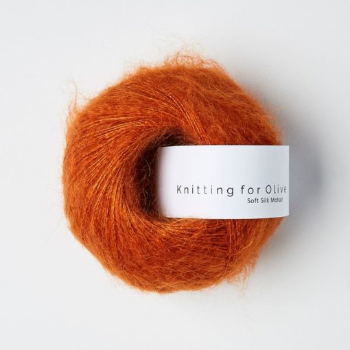 Brændt Orange Soft Silk Mohair KFO