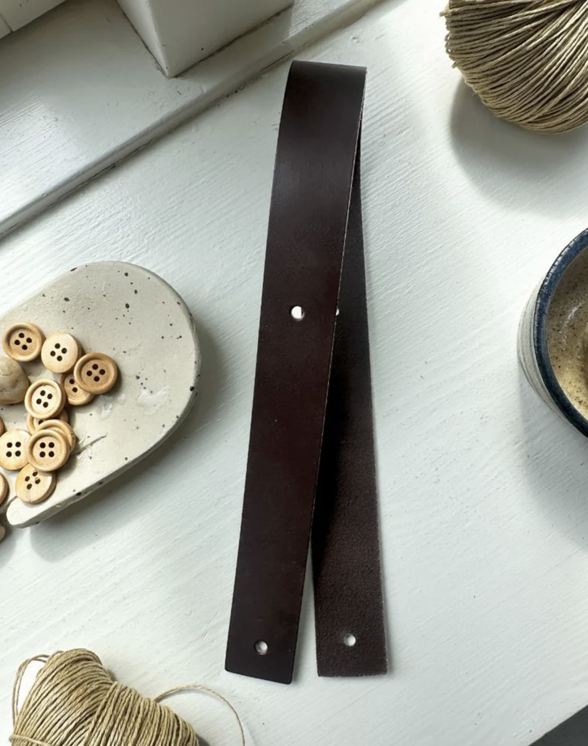 PetiteKnit Lærstropp Junobag