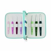 Grandesett heklenåler m/soft feel håndtak, Waves, 2.0 - 12.0 mm -