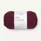 Mini Alpakka 4372 Dyp Burgunder