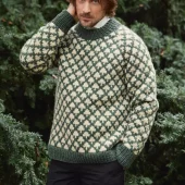 Enkeltoppskrift 2511-02 Christmas tree sweater Man