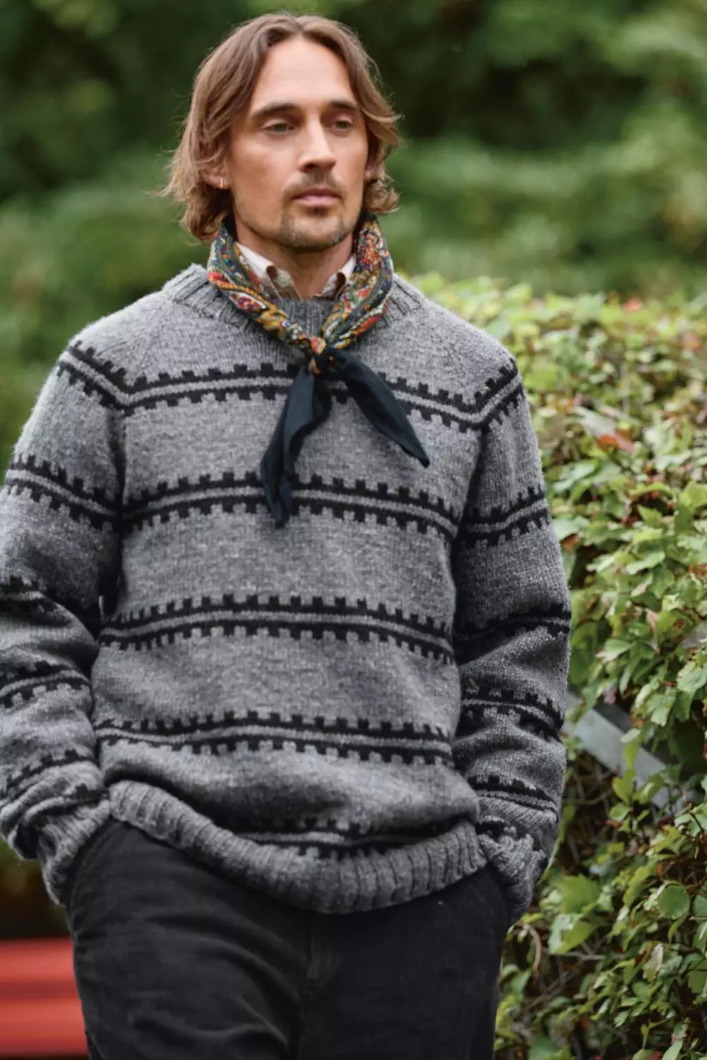 Enkeltoppskrift 2513_02 Ridge sweater Man