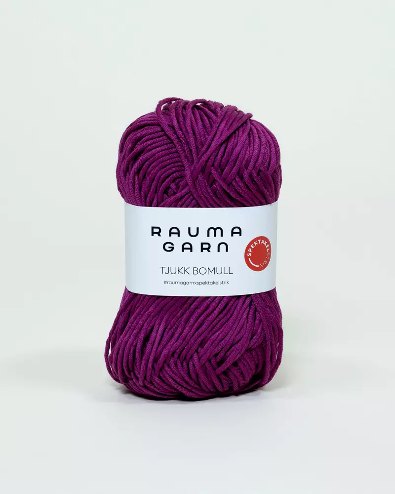 Tjukk Bomull Kløverlilla 354