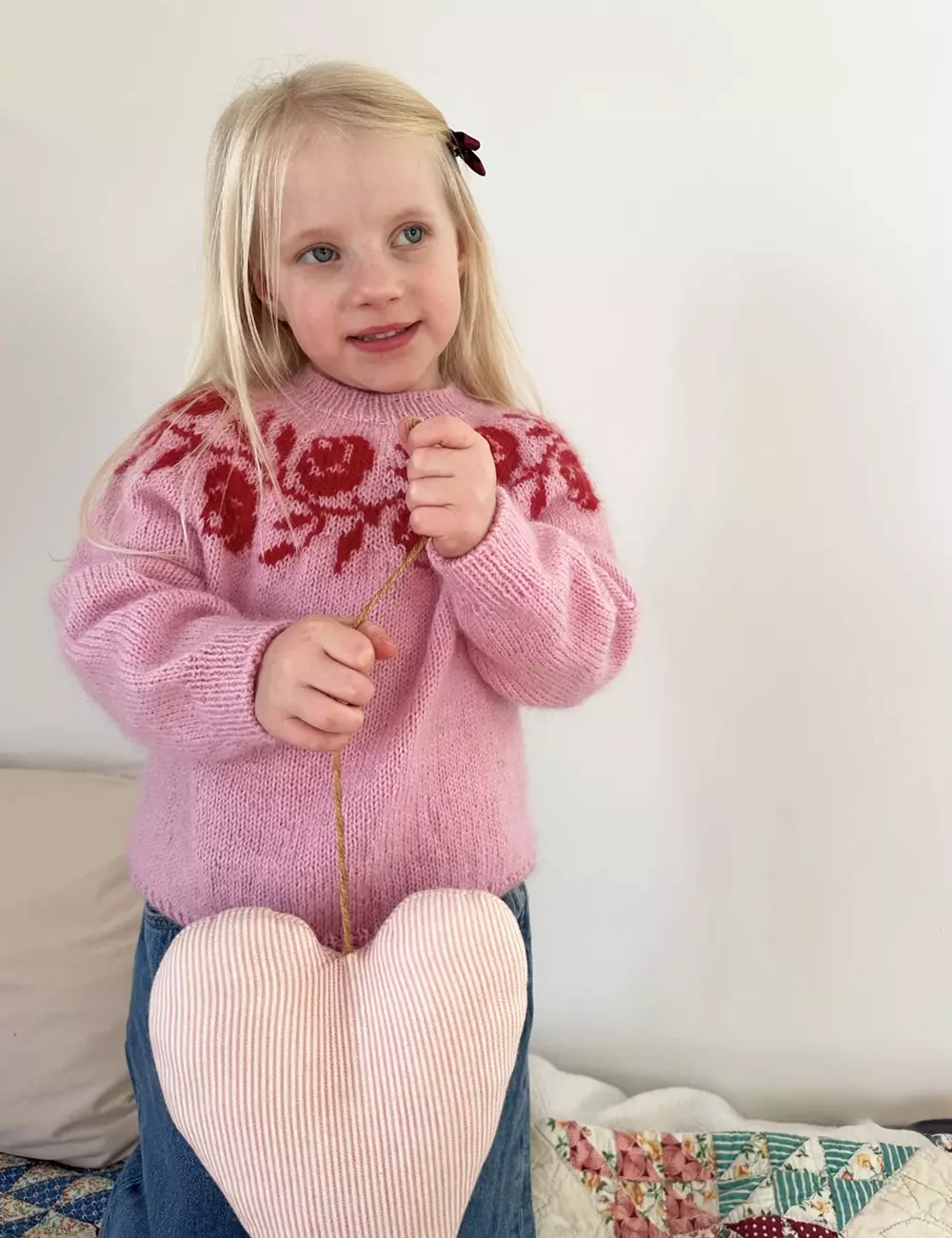 Le Knit Rosie Yoke Sweater Junior