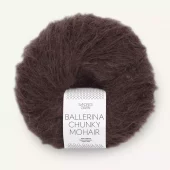 Ballerina Chunky Mohair Chocolate Plum 3591