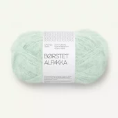 Børstet Alpakka Mint Green 7911