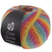 Cosy Socks Multi stripes 151 Regnbue