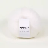 Tjukk Mohair Hvit 001