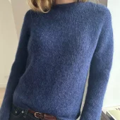 Le Knit Plain Yoke Pullover