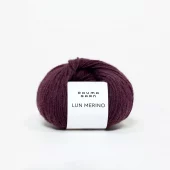 Lun Merino Mørk burgunder 42