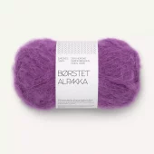 Børstet Alpakka Plum 5045