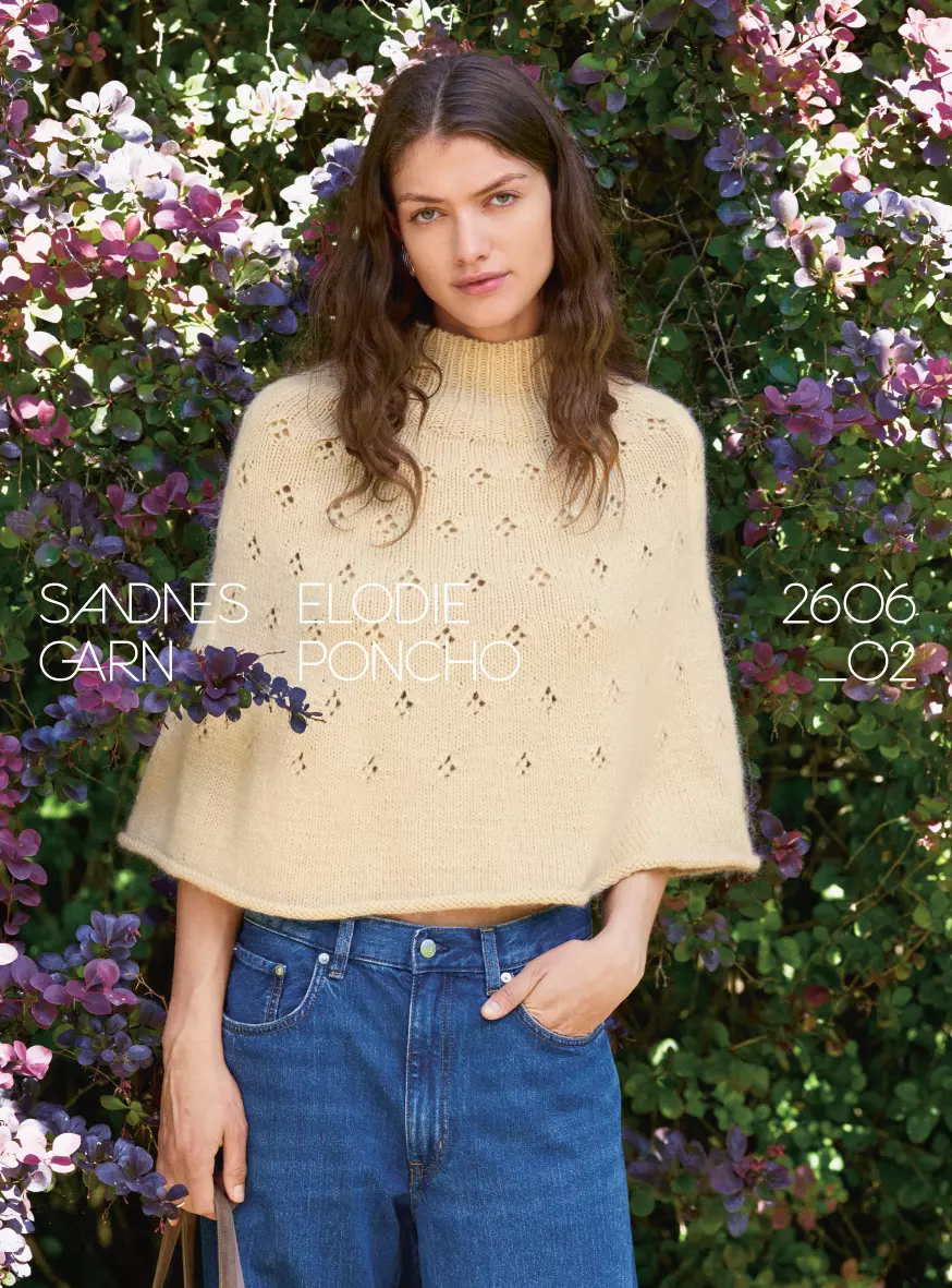 Enkeltoppskrift Elodie Poncho