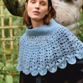 Enkeltoppskrift Flowerfield Poncho 2606_15