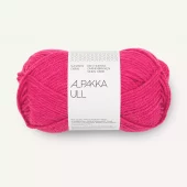 Alpakka Ull Hot Pink 4518