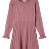 Name It Kjole NKFWHO WOOL KNIT DRESS Merinoull Nostalgia Rose