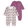 Name It 2Pk Hel Pyjamas NBFNIGHTSUIT ZIP Baby Prune Purple
