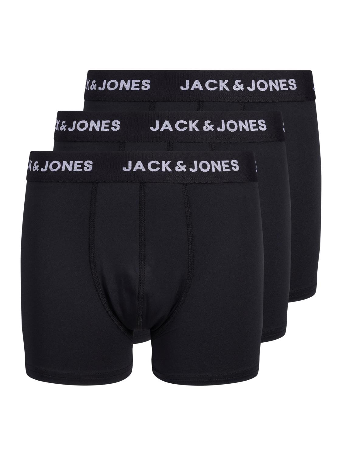 Jack & Jones 3Pk Boxer JACBASE MICROFIBER TRUNKS Black