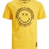 Jack & Jones T-Skjorte JORSMILEYWORLD CREW NECK Golden Rod