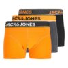 Jack & Jones 3Pk Boxer JACGREG TRUNKS Black/Orange/Navy Blazer