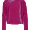 Only Genser KOGEZRI L/S RUSH VELVET TOP Fuchsia Purple