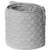 Sebra Sengekant Quiltet Elephant Grey