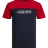 Jack & Jones T-Skjorte JJEDAN BLOCKING TEE SS True Red