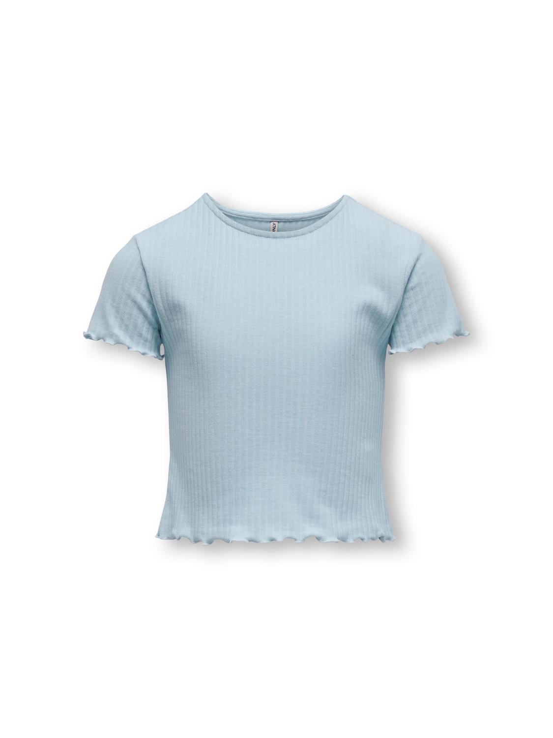 Only T-skjorte KOGNELLA O-NECK TOP Cashmere Blue