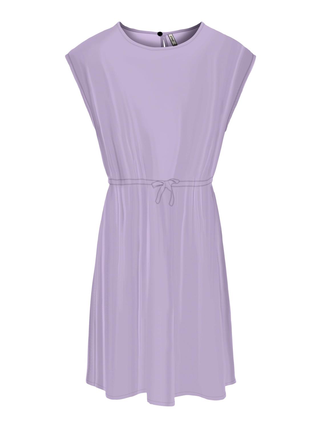 Only Kjole KOGSCARLETT-MAY O-NECK DRESS Pastel Lilac
