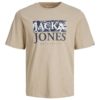 Jack & Jones T-Skjorte JORCRAYON BRANDING CREW NECK Crockery