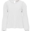 Only Genser KOGMULAN PLISSE TOP White