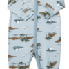 Joha Hel Pyjamas ISLAND Mini Bambusviskose Lys Blå