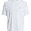 Jack & Jones T-Skjorte JORBELMONTBACK CREW NECK Bright White
