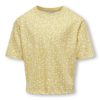 Only T-skjorte KONMAY SS TOP Straw/Blossom