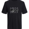 Jack & Jones T-Skjorte JORSPLASH BRANDING TEE SS CREW NECK Black