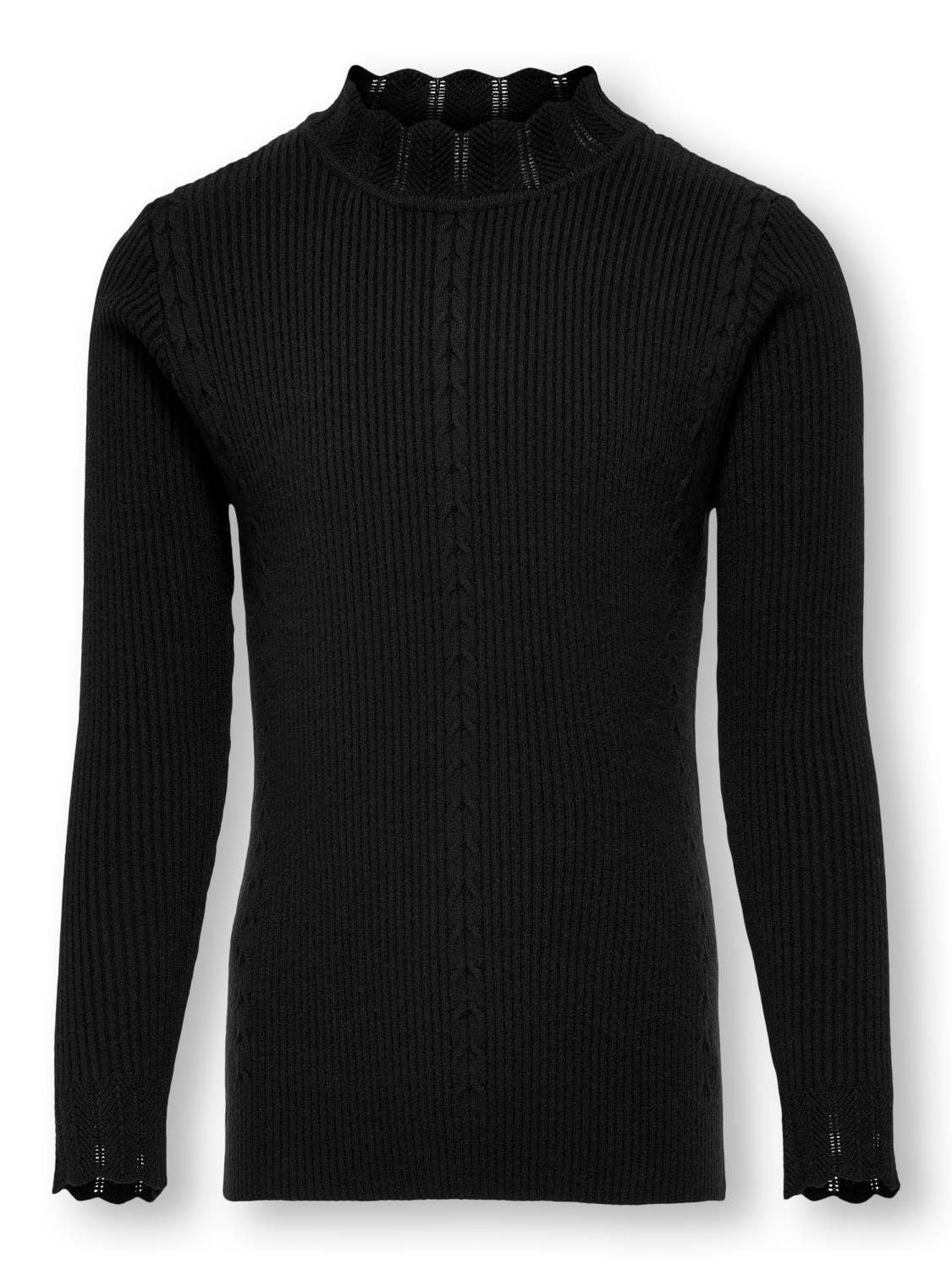 Only Genser KOGNEWBREENA LS HIGHNECK KNIT Black